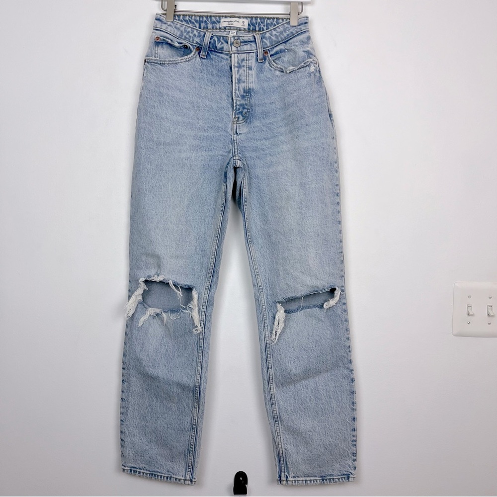 Abercrombie and Fitch The Dad High Rise Curve Love Jeans